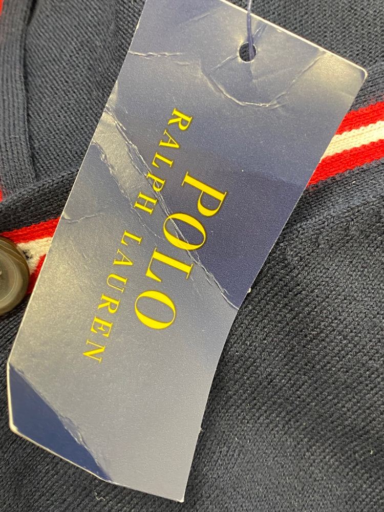 Classic boys Polo Ralph Lauren Cardigan Age 10-12 Navy red BB001