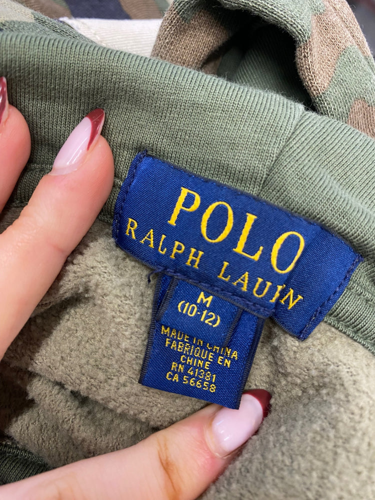 Fabulous kids Polo Ralph Lauren Zip through Hoodie Age 10-12 Khaki camouflage BB001