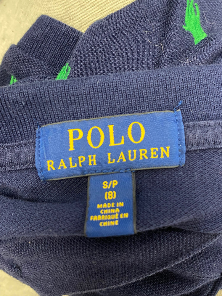 Classic boys Polo Ralph Lauren Polo Shirt Age 8 Navy green BB001
