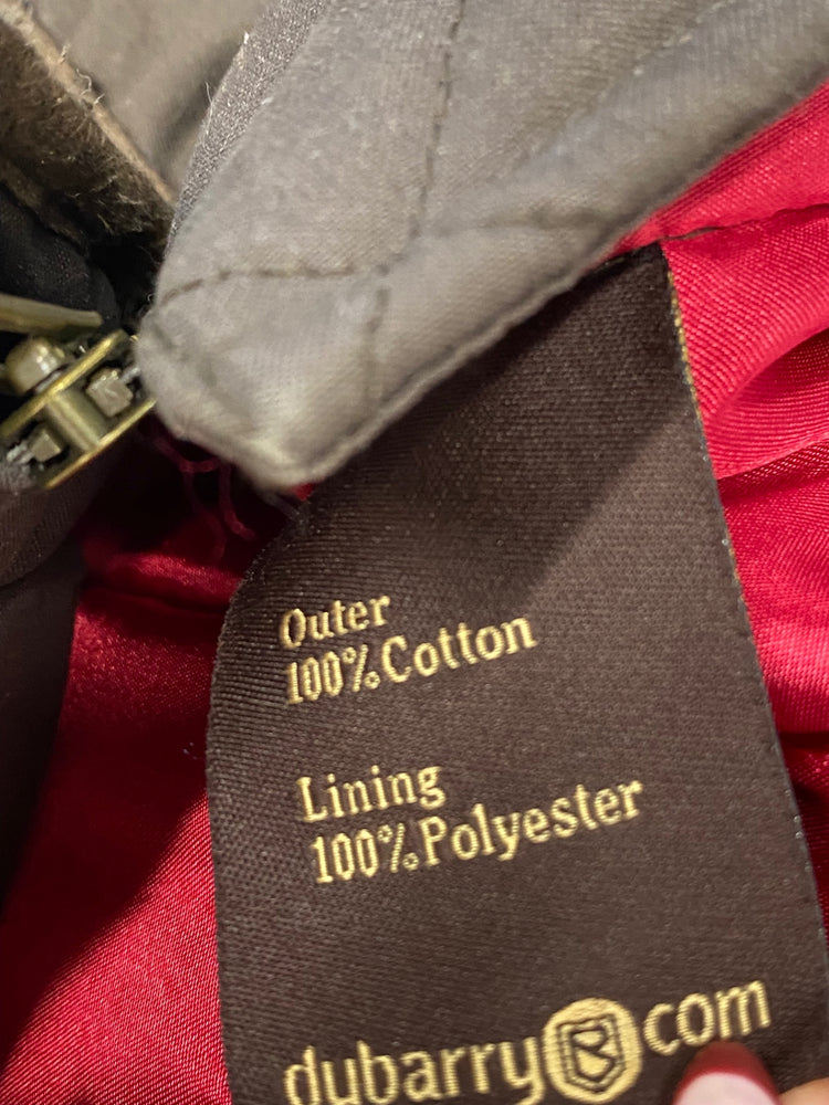 Stunning Dubarry Quilted jacket UK 8 Dark Brown cotton BB001