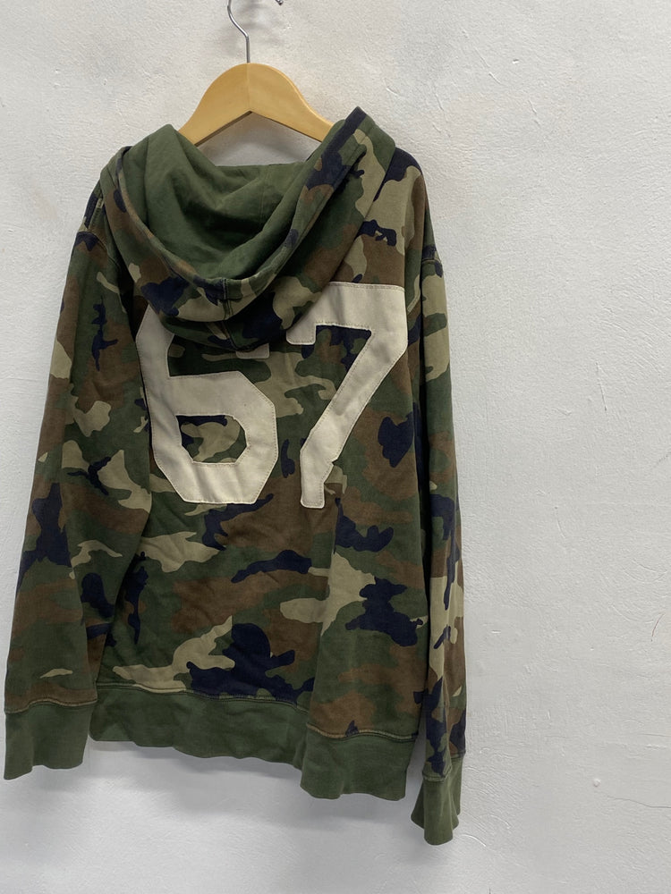 Fabulous kids Polo Ralph Lauren Zip through Hoodie Age 10-12 Khaki camouflage BB001