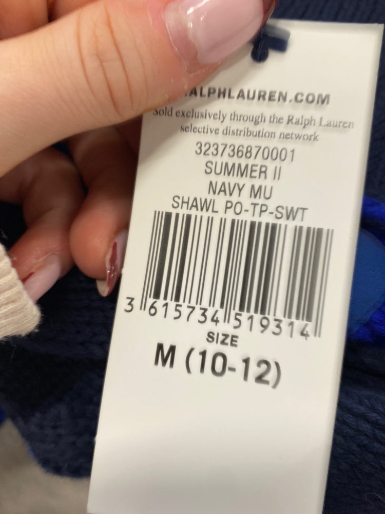 Classic boys Polo Ralph Lauren Knit cardigan Age 10-12 Navy red BB001