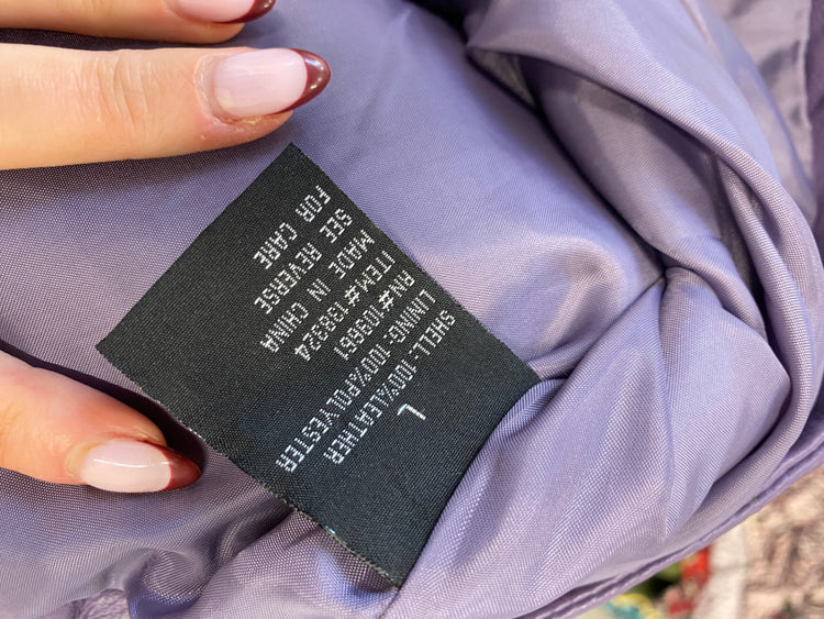 Stunning CENTIGRADE Leather Jacket UK 14 Purple FB552