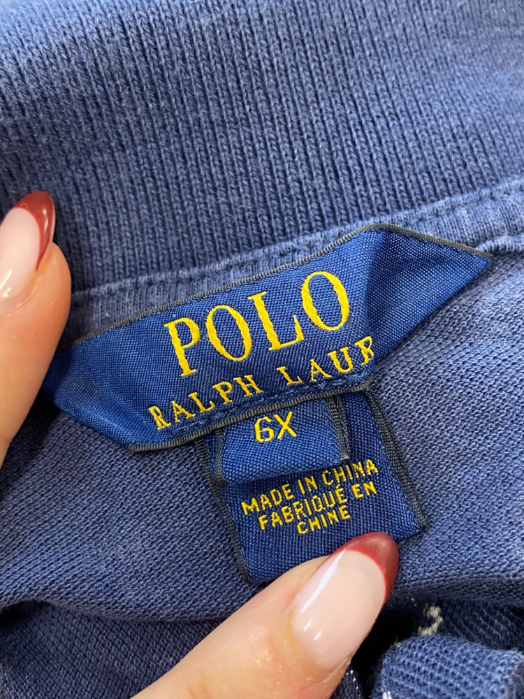 Stunning kids Polo Ralph Lauren Mini dress Age 6 Navy white paisley BB001