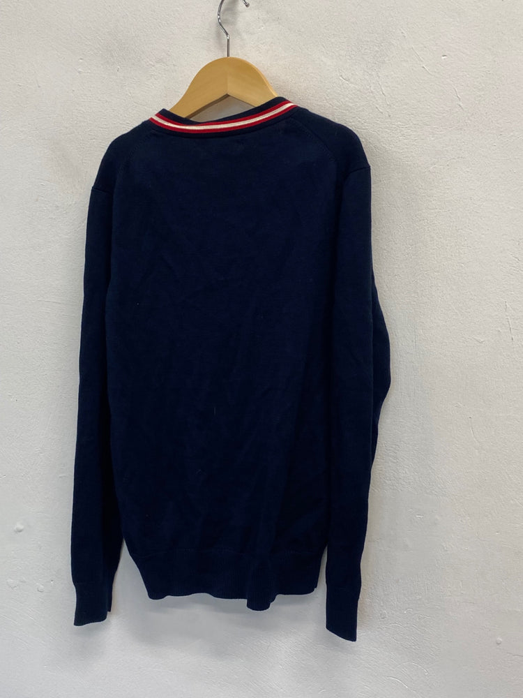 Classic boys Polo Ralph Lauren Cardigan Age 10-12 Navy red BB001