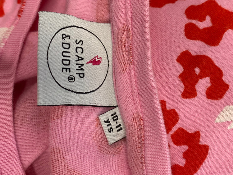 Stunning girls Scamp & dude Pyjama Set 10-11yr Pink leopard BB001