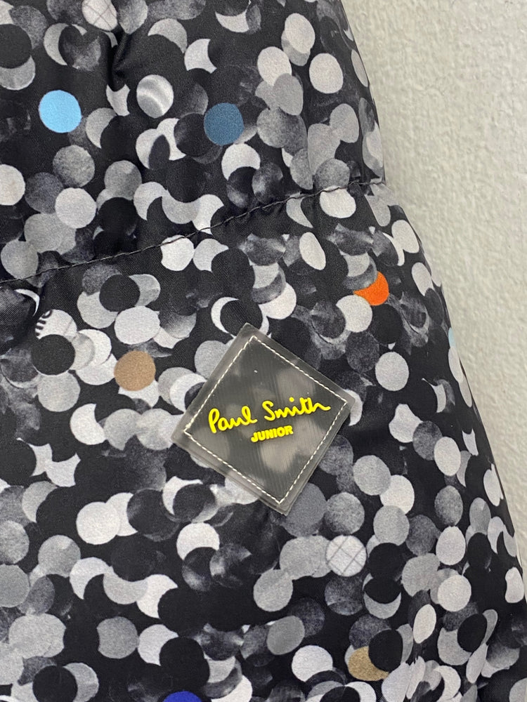 Classic boys kids Paul Smith Junior Puffer Jacket 11-12yrs Black spotted reversible JP001