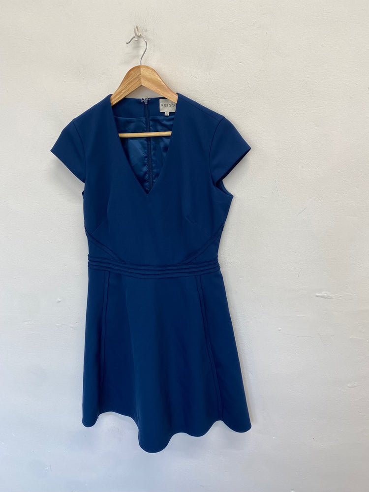 Stunning Reiss Midi Dress UK 12 Navy formal party JP001