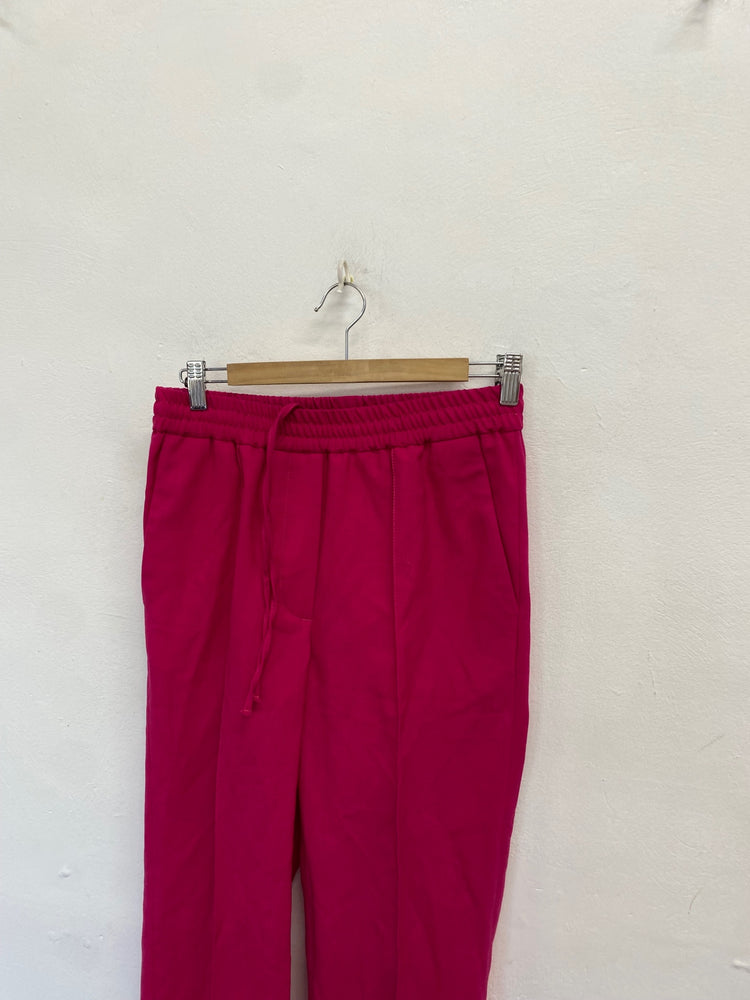 Stunning Arket marzotto Straight trousers Uk 8 Fuchsia pink JP001