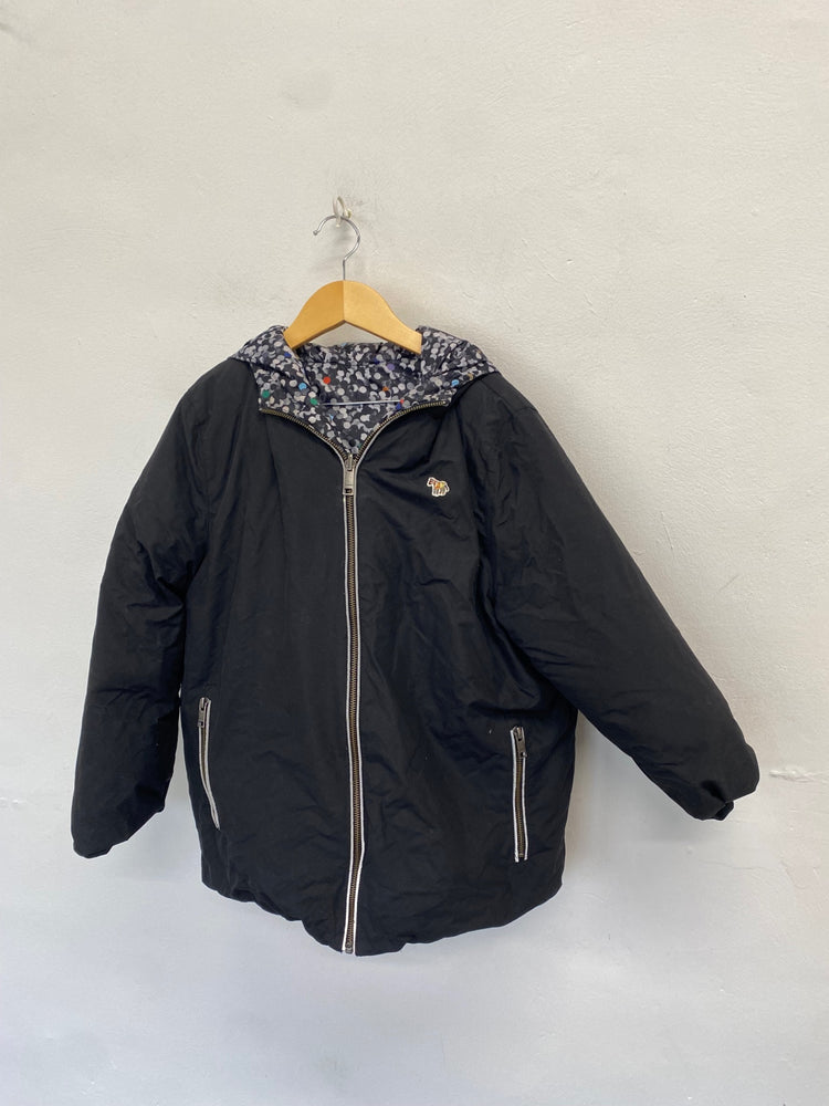 Classic boys kids Paul Smith Junior Puffer Jacket 11-12yrs Black spotted reversible JP001