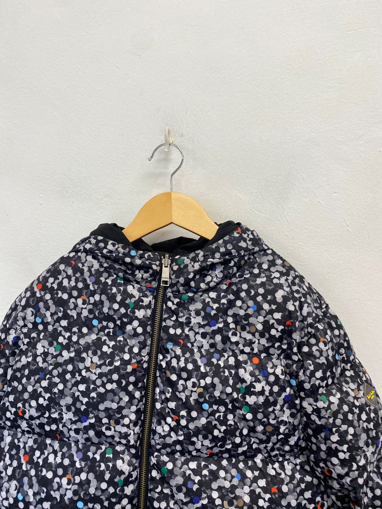 Classic boys kids Paul Smith Junior Puffer Jacket 11-12yrs Black spotted reversible JP001