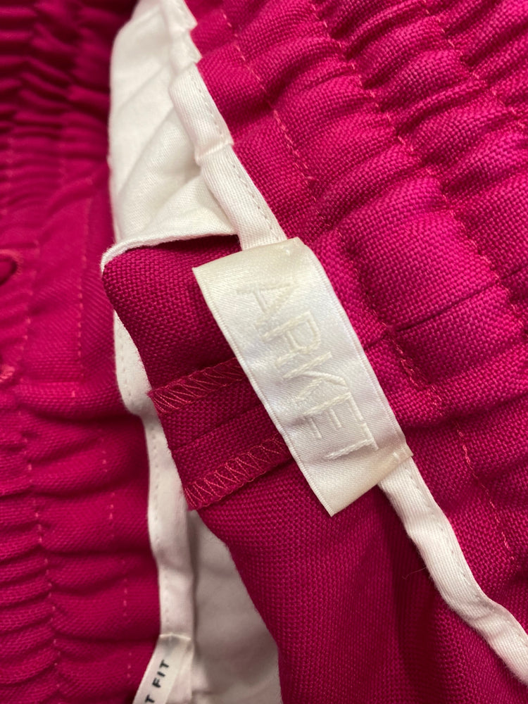 Stunning Arket marzotto Straight trousers Uk 8 Fuchsia pink JP001