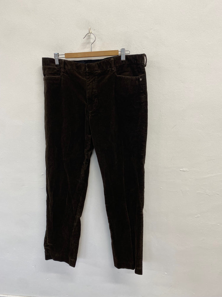 Classic Ralph Lauren cord Straight trousers W38" Brown SH549