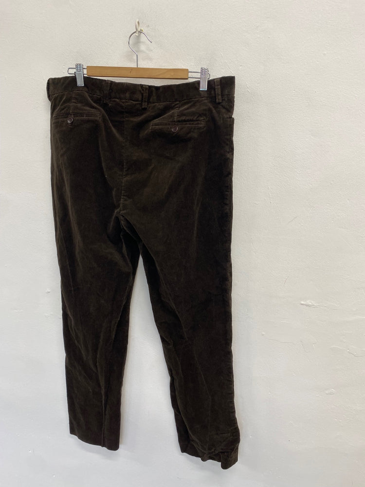 Classic Ralph Lauren cord Straight trousers W38" Brown SH549