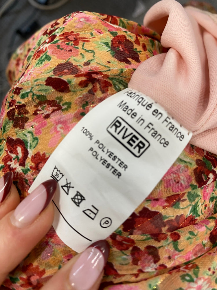 Stunning Jeff Gallano Midi Dress UK 8 Multicolor pink floral RG020