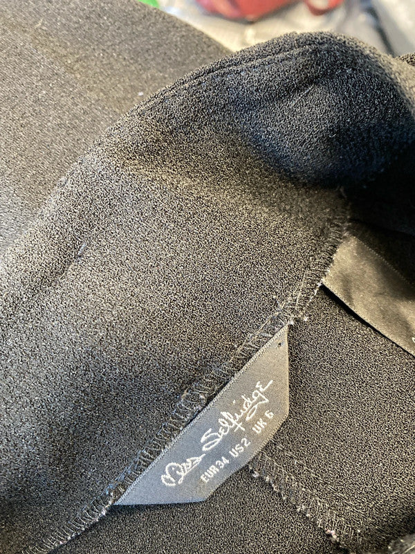 Fabulous black pleated formal trousers UK6 HDR01