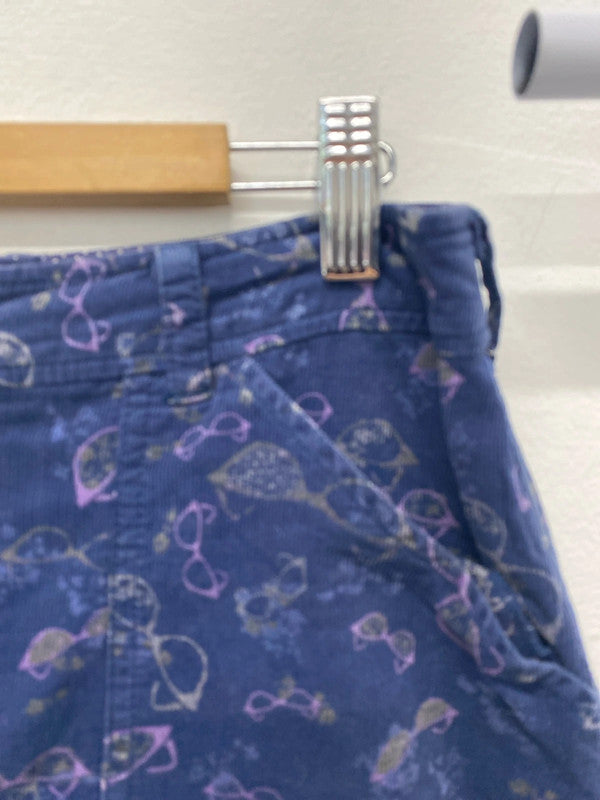 Fabulous Y2K White Stuff Mini skirt floral needlecord Uk8 MM005