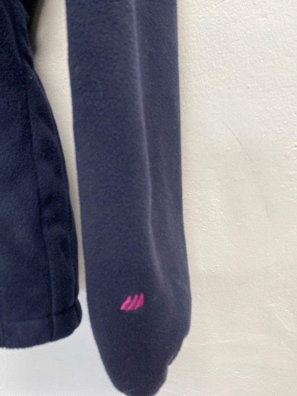 Fabulous Skogstad lined fleece jacket super cosy Uk12 navy SG090