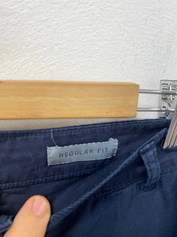 J.Hart&Bros chinos regular fit navy cotton IT58 40” FE001