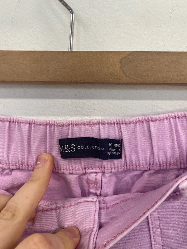 M&S Fabulous Cool Pink Cargo Jeans UK 10 GK002
