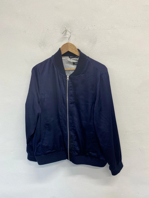 Lovely simply be navy bomber jacket with back pattern UK 22 YM001