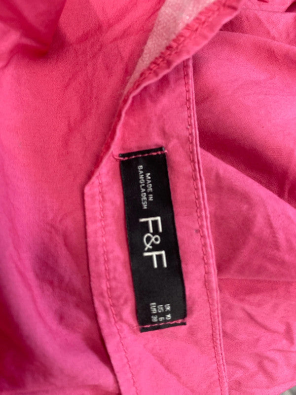 Gorgeous F&F pink smock midi dress UK 10 DF002