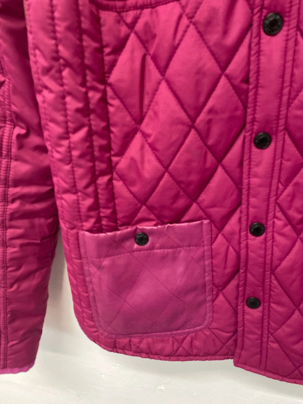 Fab Cerise Pink quilted jacket from River Island UK6 KM004