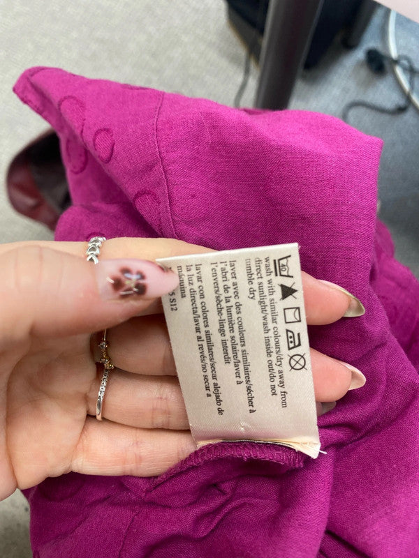 Lovely Laura Ashley magenta tunic UK 12 MM005