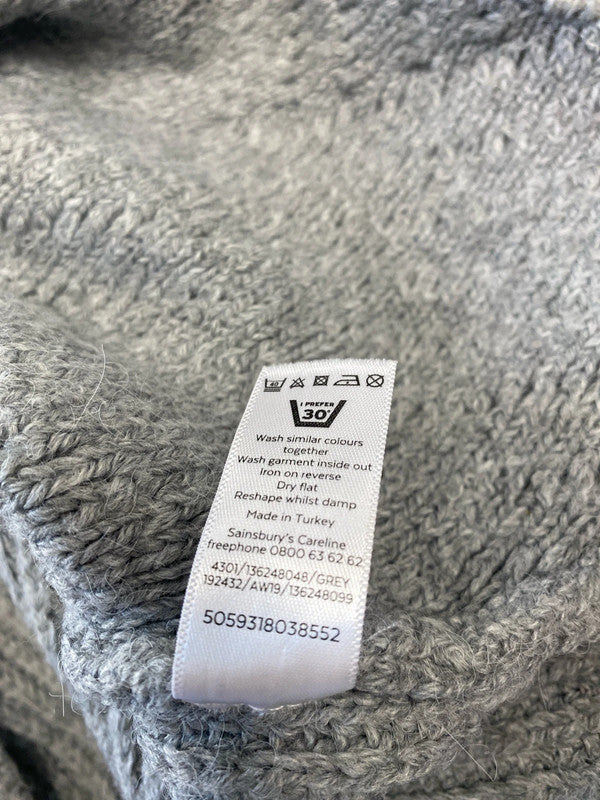 Fabulous Knit grey dress UK8 jumper dress JM008