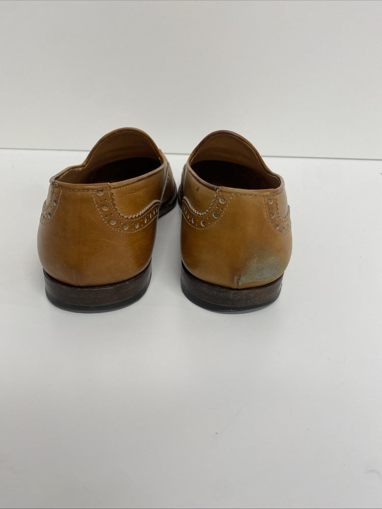 Scarosso Tan Tasseled Loafers Brogue UK8.5 EU42.5 Handmade Italian Quality LC