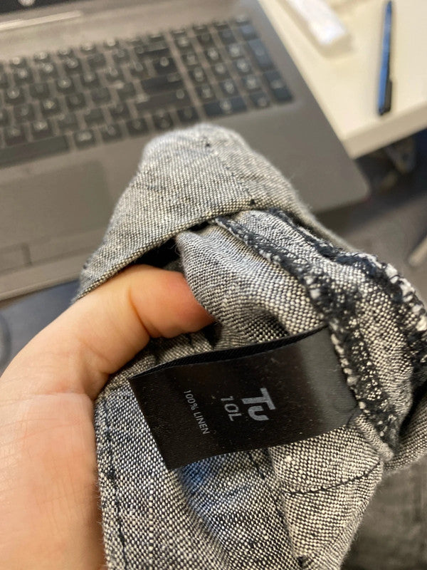 Lovely duo of linen trousers m&s tu lounge UK 10 long AG005