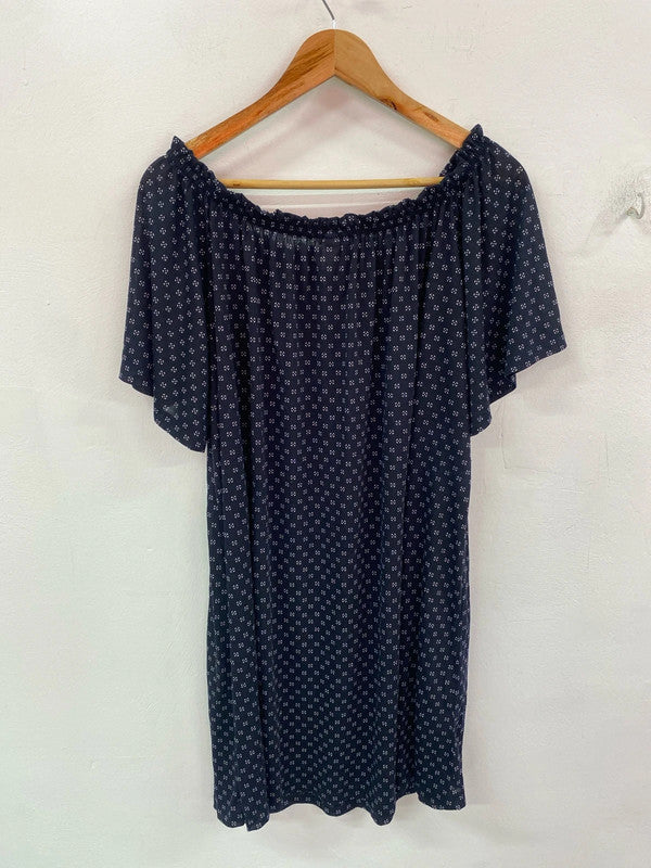 Fab H&M lightweight tunic dress navy S IM001