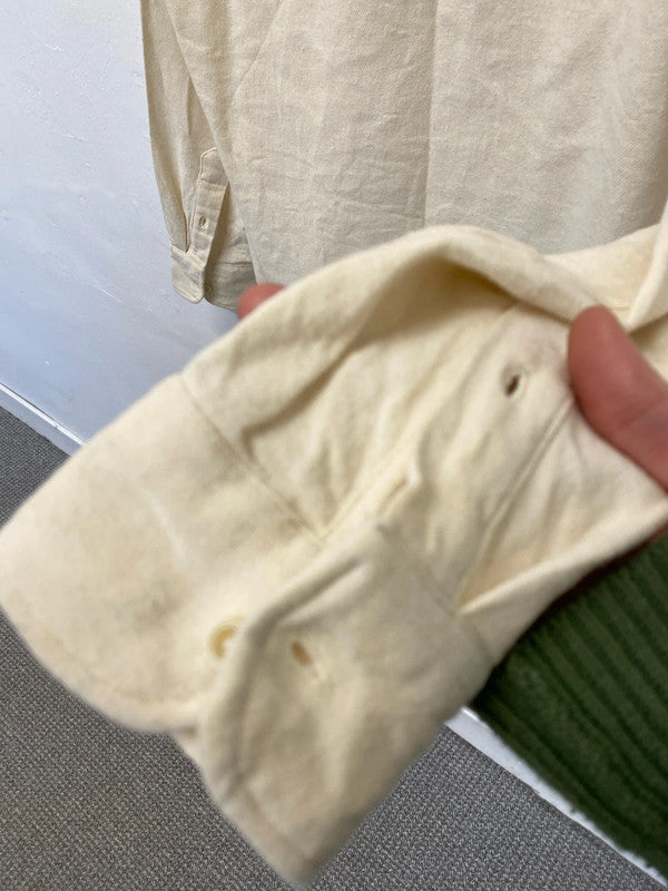 Fabulous super soft Zara loose fit boho shirt UKL cream classic JB001