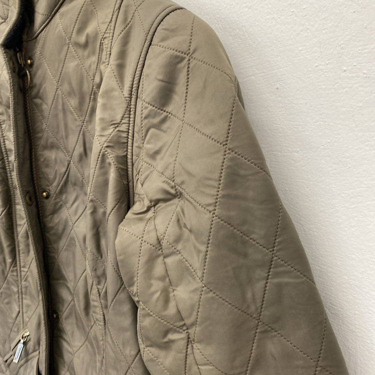 Barbour Kensington Ladies Quilted Jacket Chocolate Brown UK 8 JM008