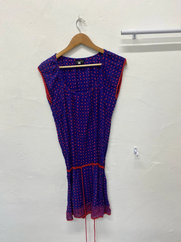 Fabulous Bali Blue & Red pool cover up One Size MS002