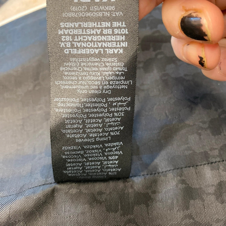 Fabulous Karl Lagerfeld Oatmeal biscuit overcoat Uk12 JR001