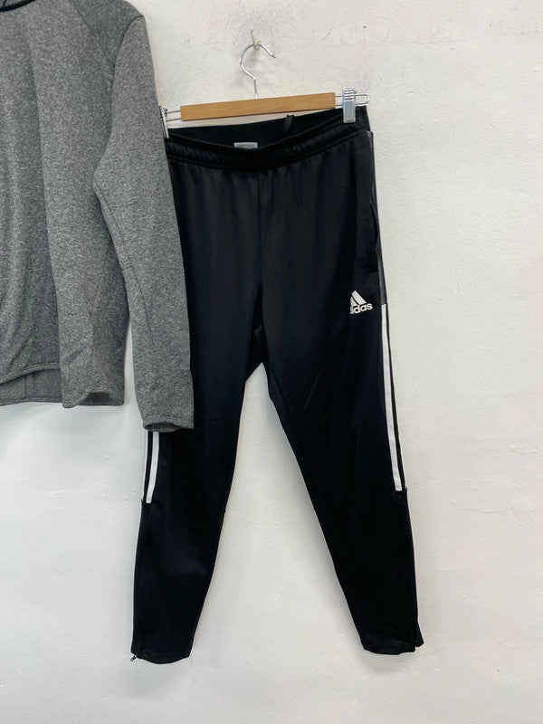 Fab Adidas Gym training Joggers & Hoodie Ladies Uk10/12 #4 SG090