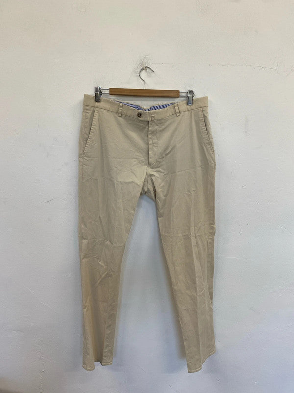 Paul Costelloe Smart Cream Chinos Size 38R CJ001