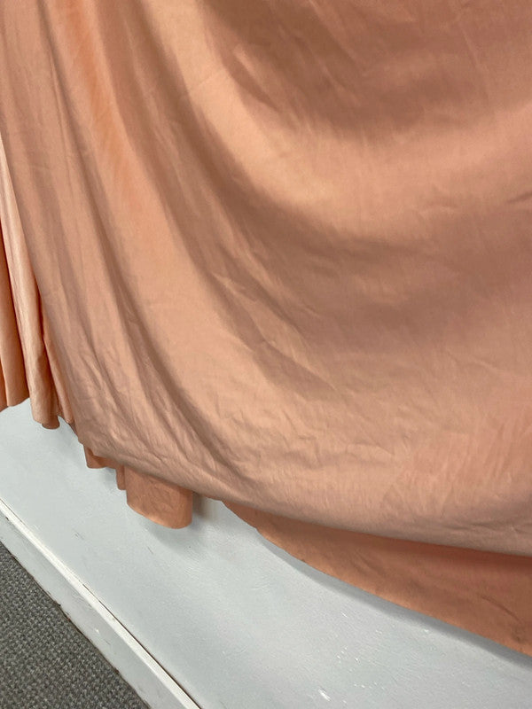 Fabulous Eliza & Ethan peach maxi dress with boob modesty tube Uk14-20 CR002