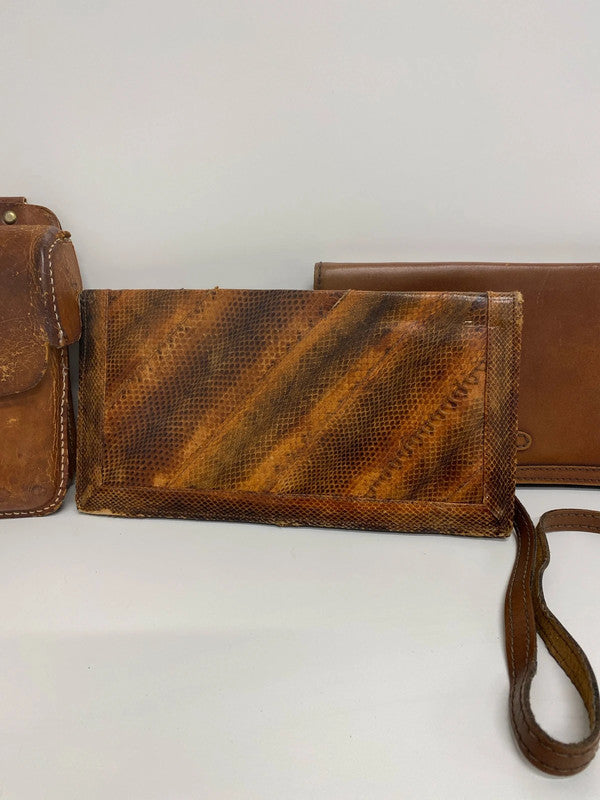 Unbranded Vintage Leather Bags Trio KD001