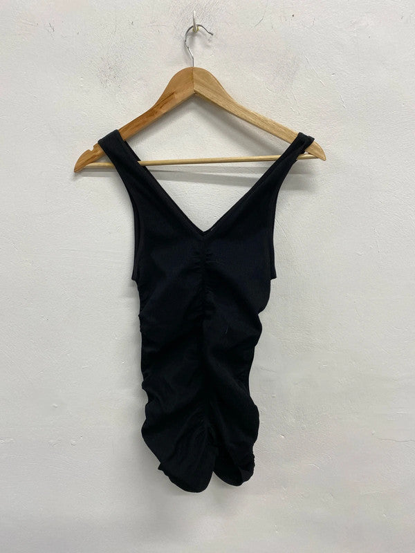 Fab Topshop control ruched tank top long UkM/L LP003