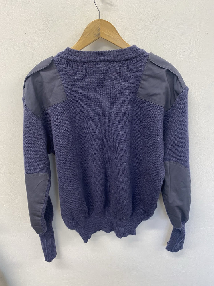 British Royal Air Force Blue RAF Jumper Issued - V Neck 112cm JC008