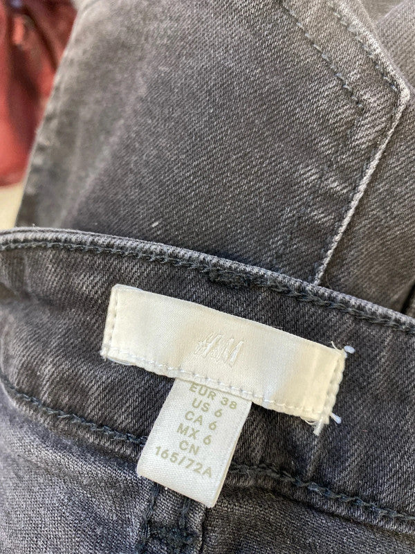 Lovely H&M black flare jeans UK 8 JB001