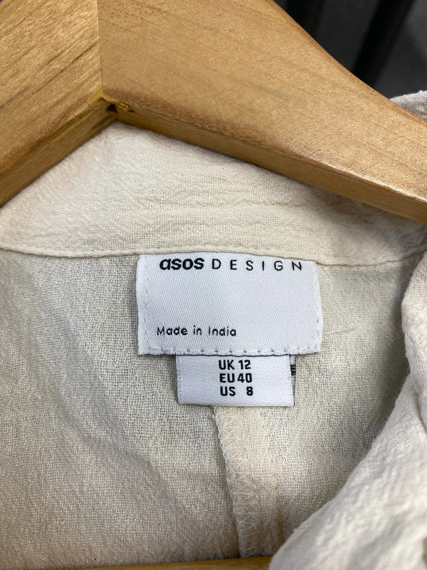 Fabulous asos Design cotton Playsuit boho vibes Uk12 KS002