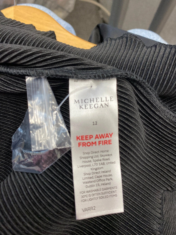 Fabulous New Michelle Keegan pleated blouse Uk12 LB001