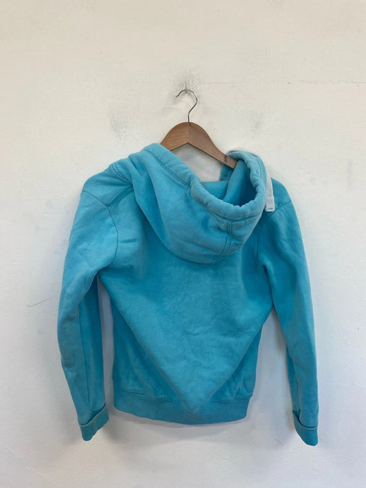 Superdry Sporty Turquoise Zip Thru Hoodie Size XS GK002