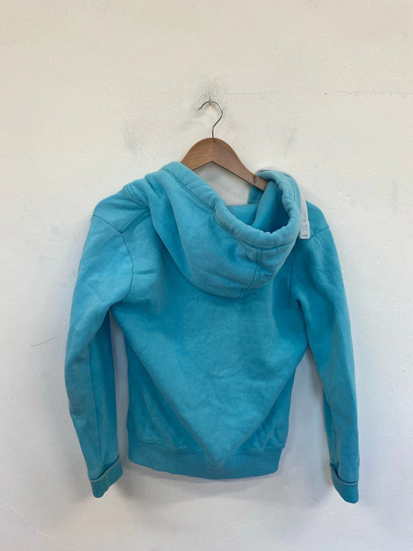 Superdry Sporty Turquoise Zip Thru Hoodie Size XS GK002
