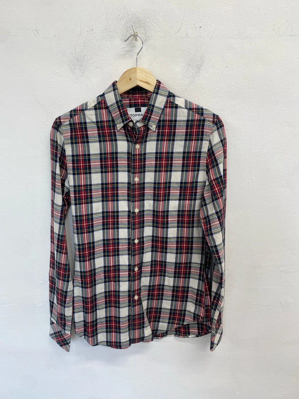 Fabulous men’s red black checked shirt UK xs GK002