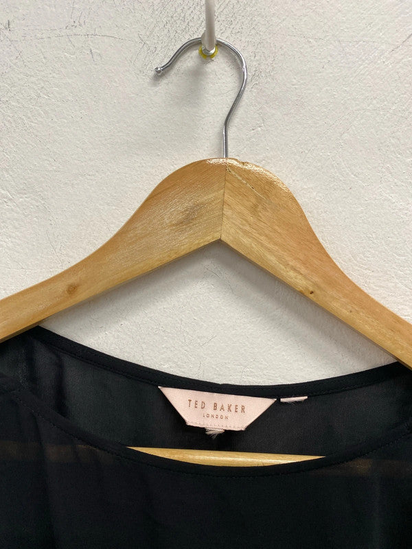 Stunning Ted Baker Velrano Floral Beach Cover Up Kaftan Size S KM004