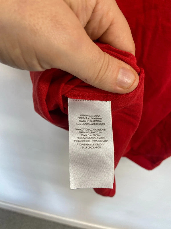 Classic Polo Ralph Lauren plain red t-shirt XL SD001